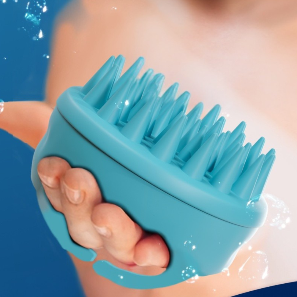 Massage Cuir Chevelu - ScalpEase™ - Bleu
