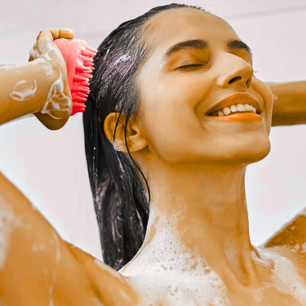 Massage Cuir Chevelu - ScalpEase™ - Rouge