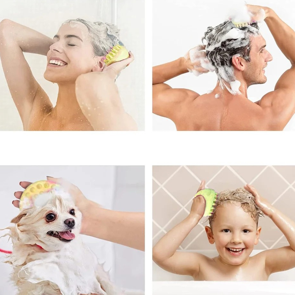 Massage Cuir Chevelu - ScalpEase™ - Jaune