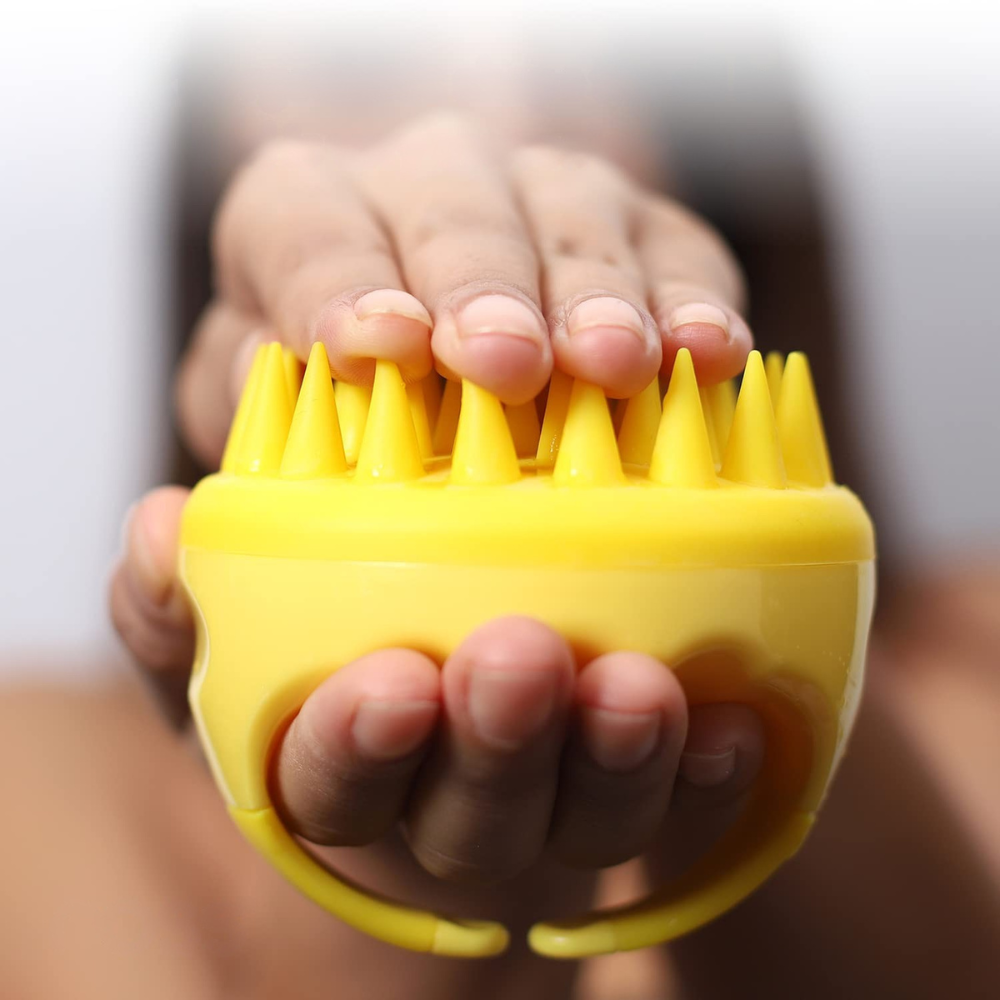 Massage Cuir Chevelu - ScalpEase™ - Jaune