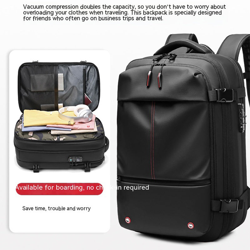 Sac à dos voyage compression imperméable antivol | VacPack™