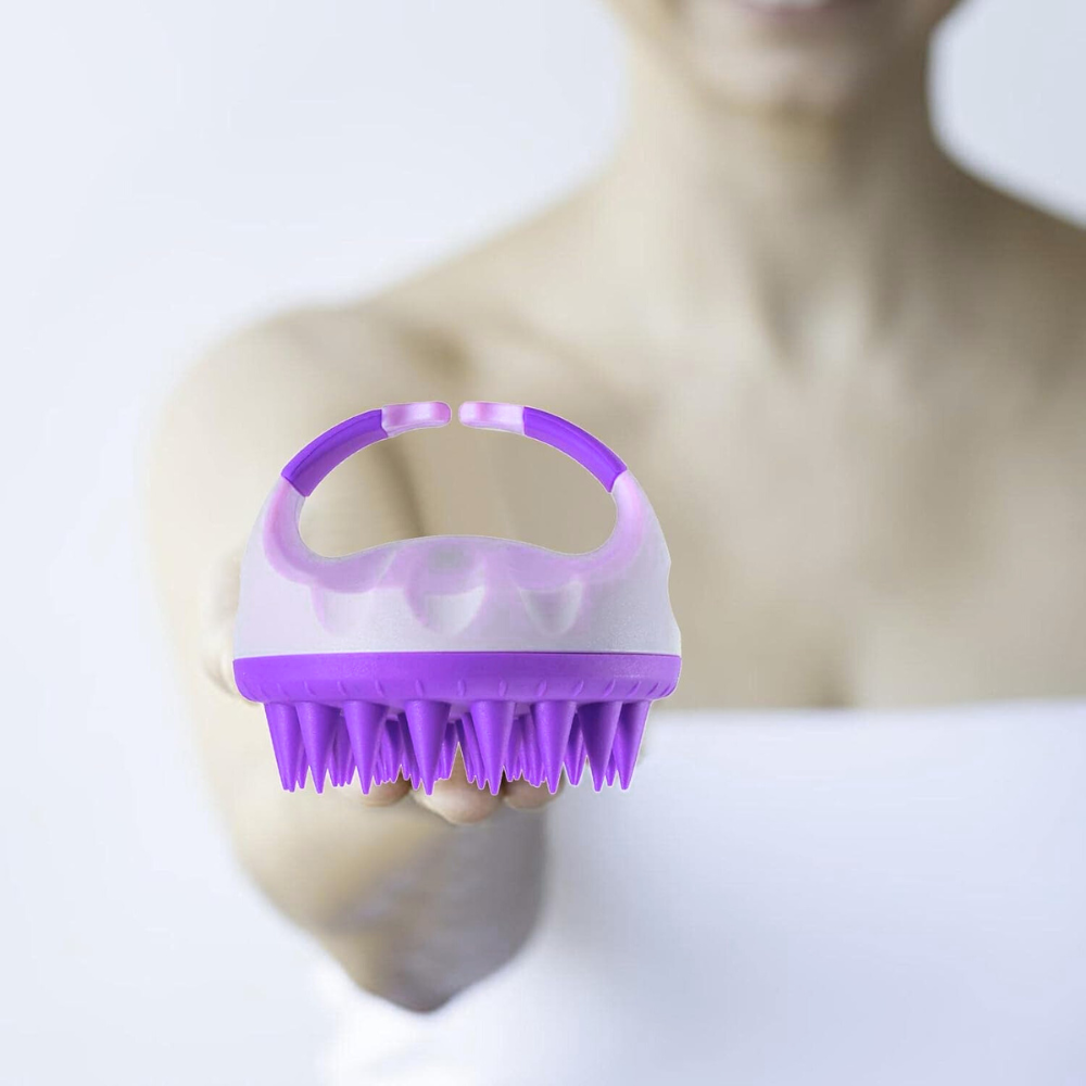 Massage Cuir Chevelu - ScalpEase™ - Mauve