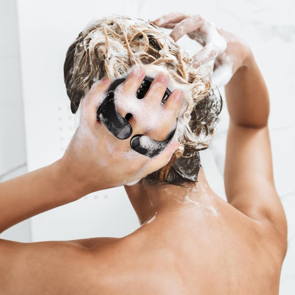 Massage Cuir Chevelu - ScalpEase™ - Noir