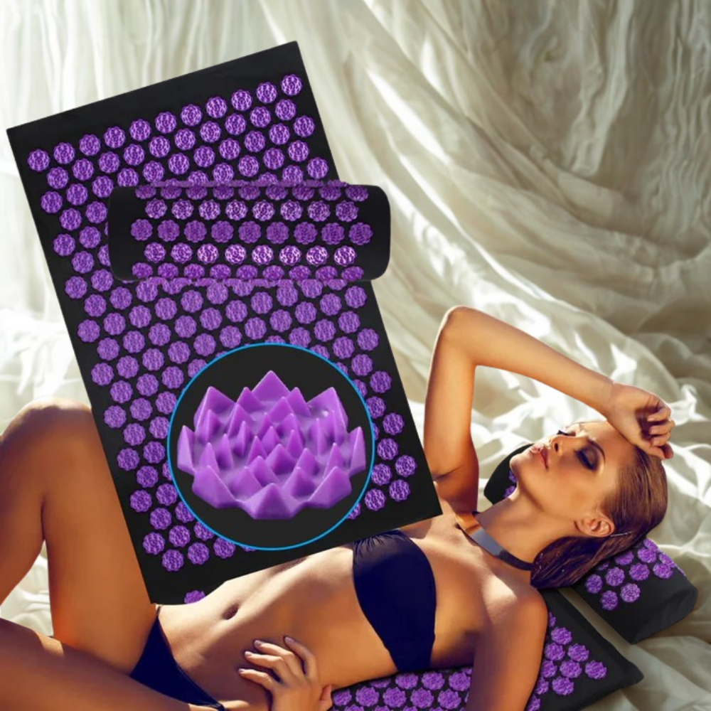 Tapis d'Acupression - SpikeZen™ - Lotus Violet