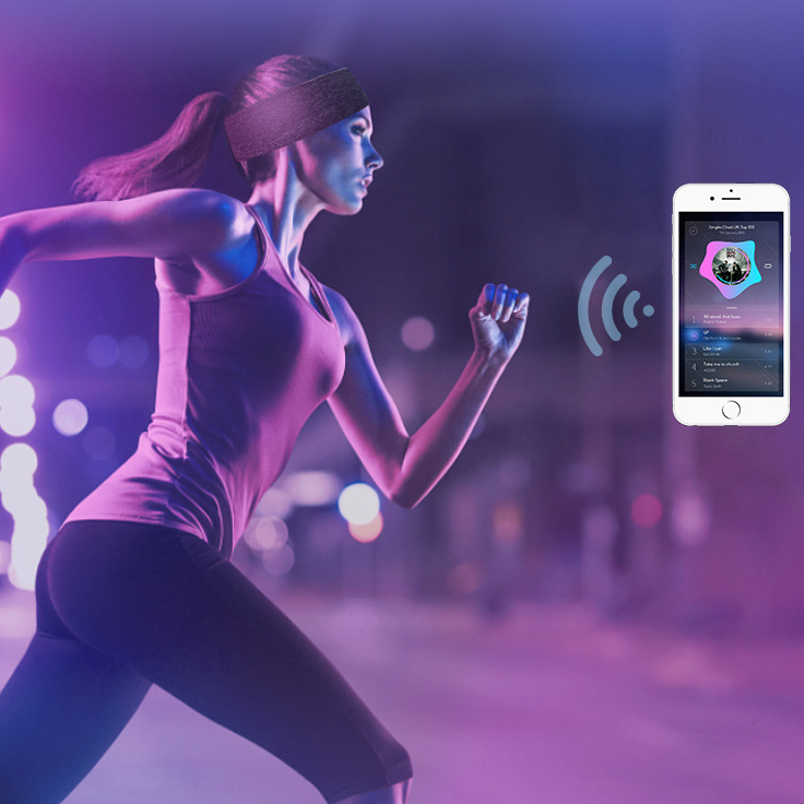 SomniWave™ – Masque de Sommeil Bluetooth 5.2 Ajustable pour Relaxation et Performances Sportives