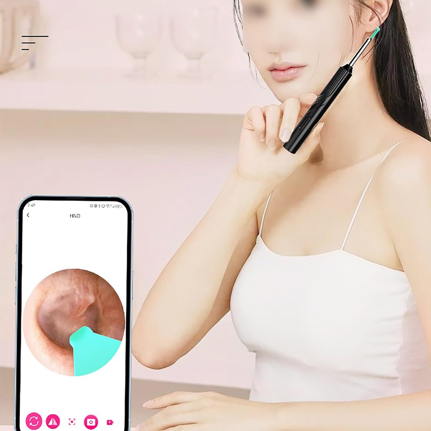 Otoscope Oreille - EarVision™ - Noir