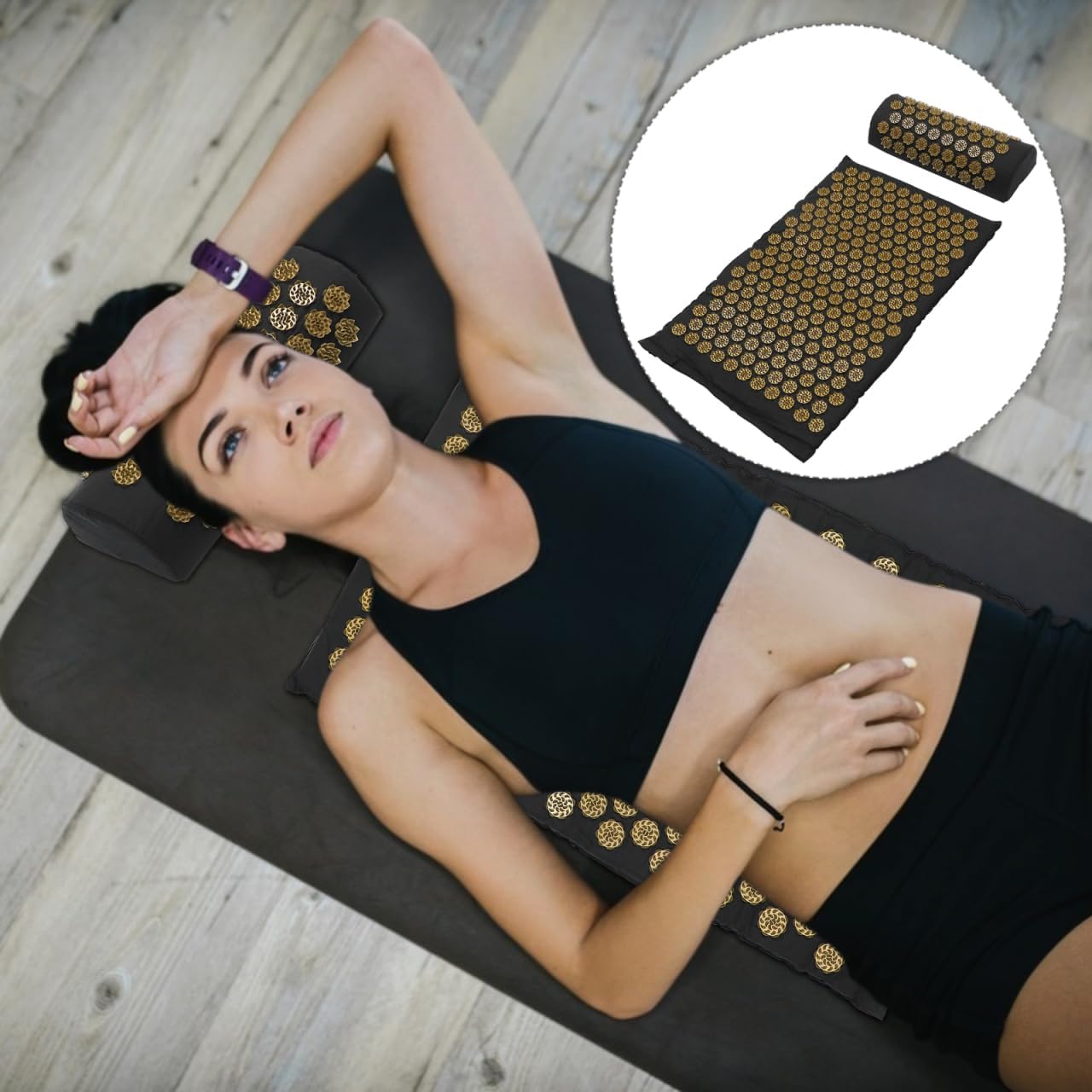 Tapis d'Acupression - SpikeZen™ - Lotus Or