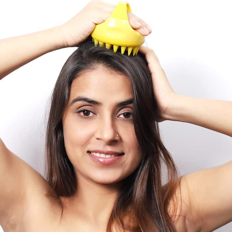 Massage Cuir Chevelu - ScalpEase™ - Jaune