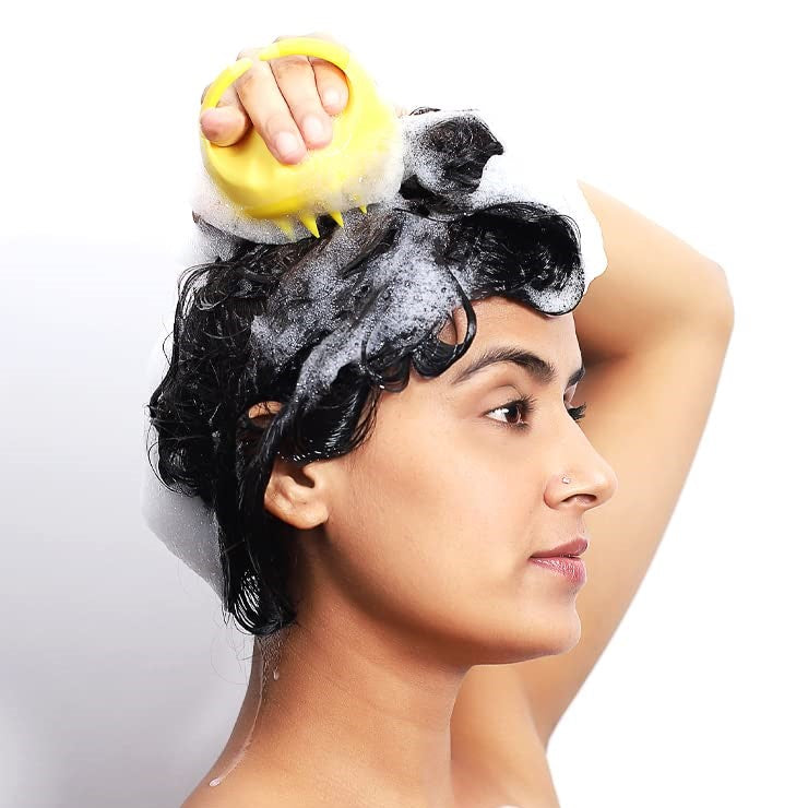 Massage Cuir Chevelu - ScalpEase™ - Jaune