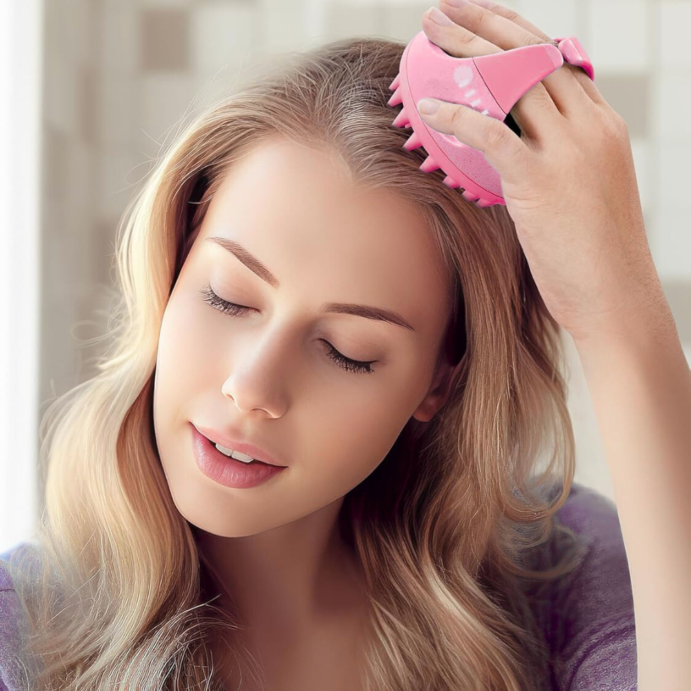 Massage Cuir Chevelu - ScalpEase™ - Rose
