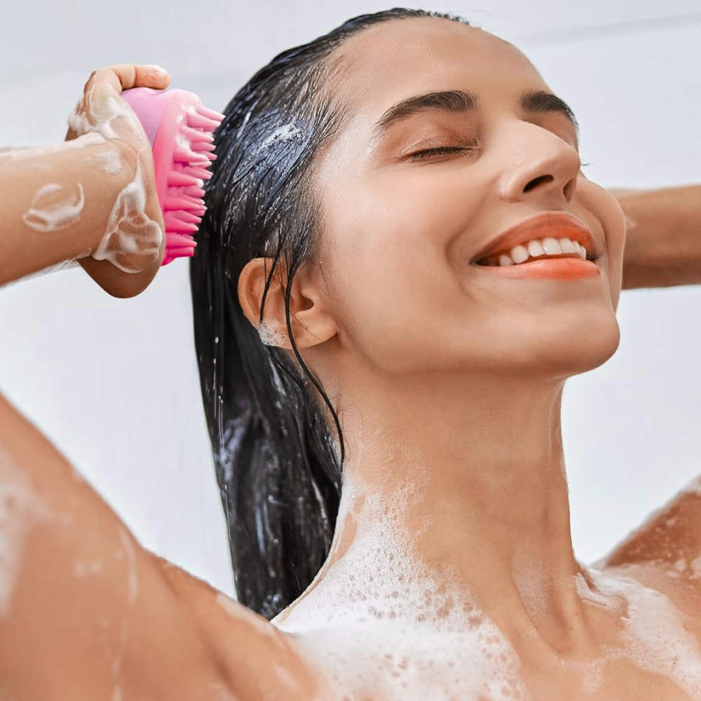 Massage Cuir Chevelu - ScalpEase™ - Rose