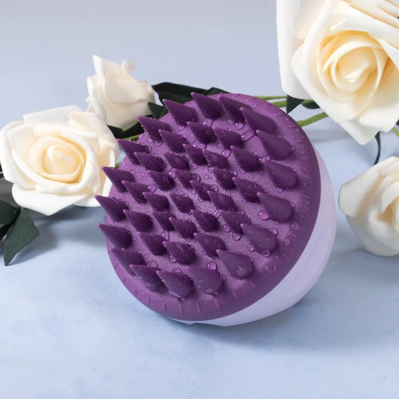 Massage Cuir Chevelu - ScalpEase™ - Mauve