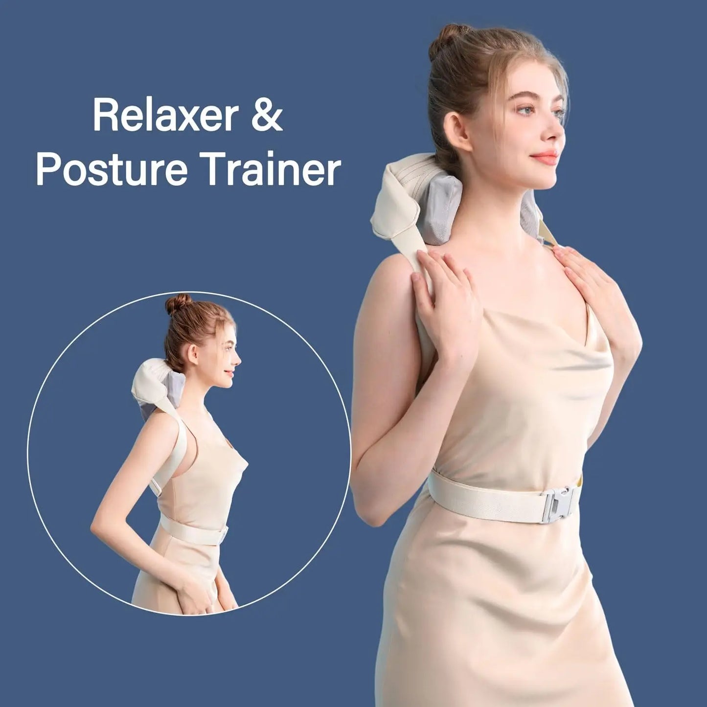 Massager Shiatsu Cou et Épaules – Massage Profond avec Chaleur pour Soulagement de la Douleur