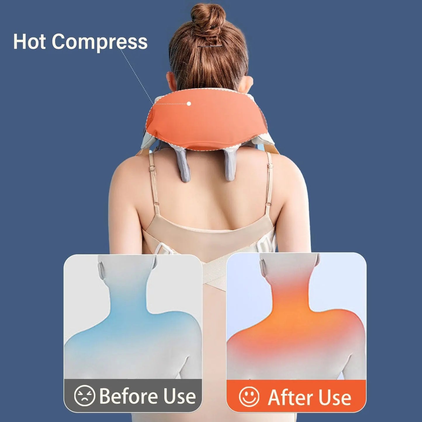 Massager Shiatsu Cou et Épaules – Massage Profond avec Chaleur pour Soulagement de la Douleur