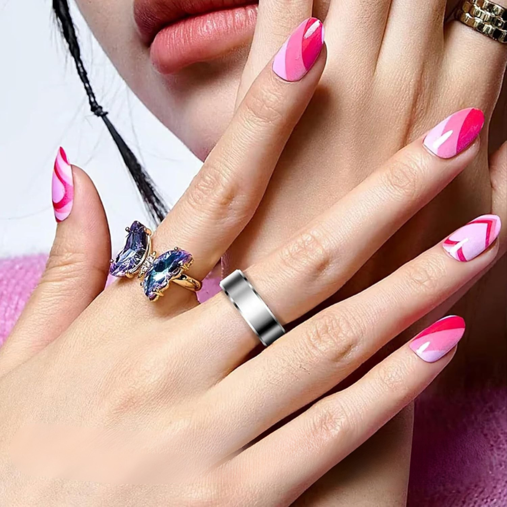 Bague Connectée - RingVital™ - Argent Chrome