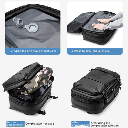 Sac à dos voyage compression imperméable antivol | VacPack™