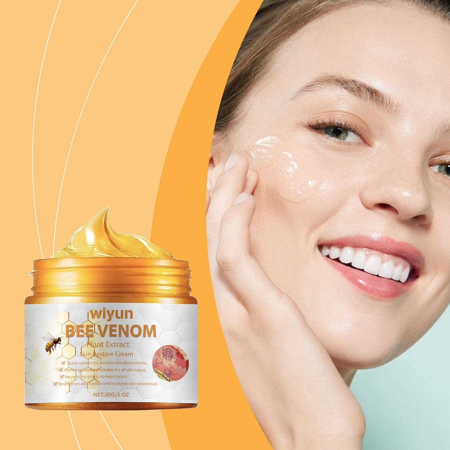 Venin d’Abeille™ | Crème Réparatrice Hydratante & Régénérante