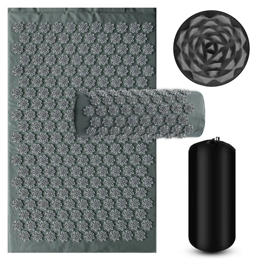 Tapis d'Acupression - SpikeZen™ - Lotus Gris