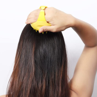 Massage Cuir Chevelu - ScalpEase™ - Jaune