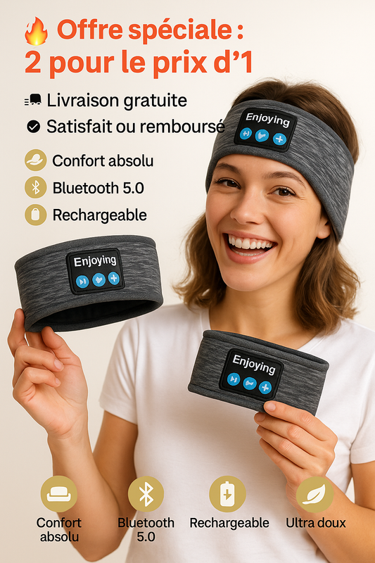 Bandeau Ecouteur - SleepTune™ - Noir